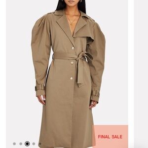CAROLINE CONSTAS
Blythe Puff Sleeve Trench Coat